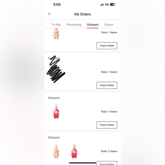 Pink Monster Keychain Accessory - Picture 5 of 5